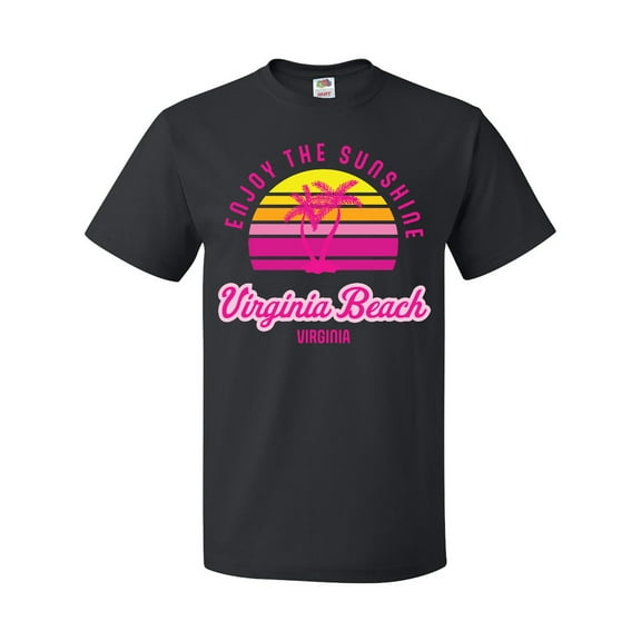 Inktastic Summer Enjoy the Sunshine Virginia Beach Virginia in Pink T-Shirt
