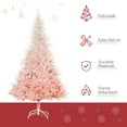 thumbnail image 6 of Christmas Trees HOMCOM 6ft Unlit Spruce Artificial Christmas Tree with Realistic Branches and 800 Tips, Pink,Artificial Christmas Trees, 6 of 9