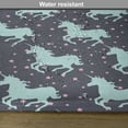 thumbnail image 6 of Ambesonne Cartoon Place Mats Set of 4, Unicorn Spot Stars, Standard Size, Dark Blue and Pink, 6 of 6