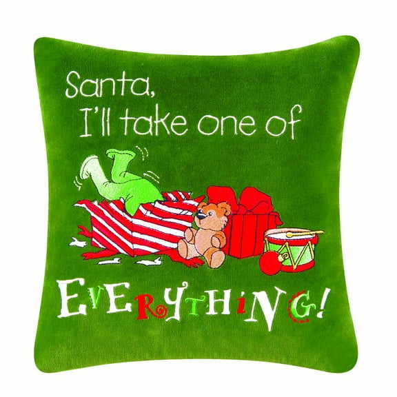 Everything Embroidered Small/Petite Accent Pillow, 10" x 10"