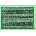 thumbnail image 1 of Ahgly Company Indoor Rectangle Abstract Turquoise Blue Modern Area Rugs, 2' x 3', 1 of 4