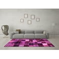 thumbnail image 3 of Ahgly Company Indoor Square Abstract Pink Contemporary Area Rugs, 8' Square, 3 of 4
