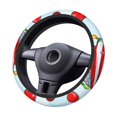 thumbnail image 3 of Disketp Funny Christmas Gnome Elastic Microfiber Steering Wheel Cover for Truck,SUV,Cars,Universal 15 inch,Anti-Slip, 3 of 6