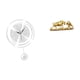 thumbnail image 1 of Reloj de pared acrílico con números arábigos y escultura de figura moderna, decoración Feng Shui de animales para cocina, estudio y escritorio, 1 of 8