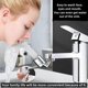 thumbnail image 2 of Faucet Extender, 720 Degree Swivel Sink Faucet Aerator, Water Saving Faucet Sprayer Attachment for Kitchen and Bathroom (Two Water Modes), 2 of 5