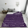 thumbnail image 3 of Blanket to Sister Birthday Gifts from Sister Ultra-Soft Flannel Throws Blankets Sister in Law Warm Quilts for Bed Couch Travel Beach 50 * 60 inches, 3 of 5