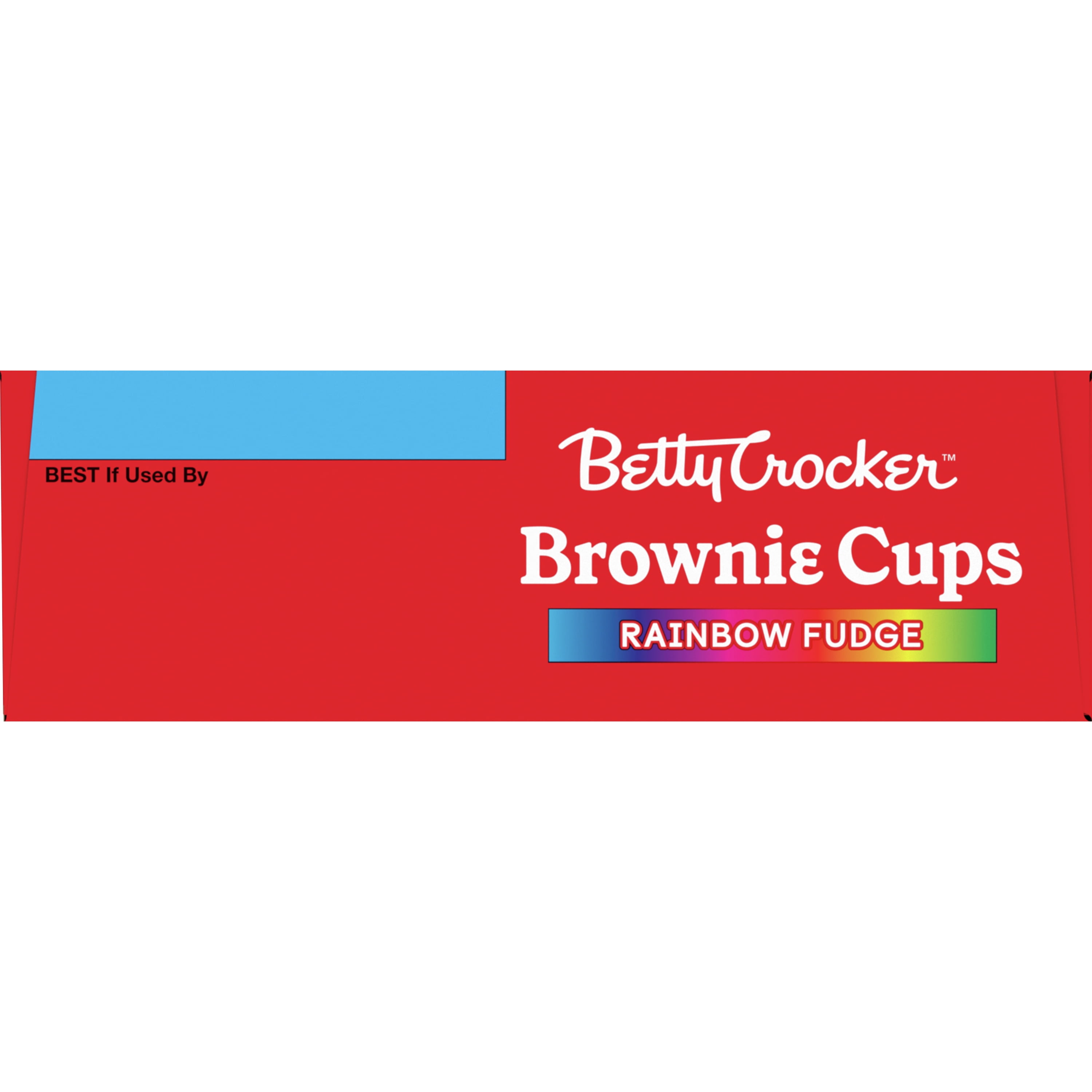 Betty Crocker Brownie Cups Mix, Rainbow Fudge, 13.7 oz - DroneUp Delivery