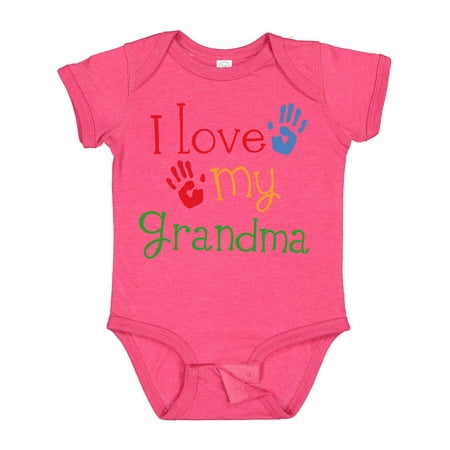 

Inktastic I Love My Grandma Gift Baby Boy or Baby Girl Bodysuit