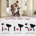 thumbnail image 5 of BUCKLOS Noseless Bike Seat for Comfort Men&Women Extra Wide Bicycle Seat Cushion Oversized Comfortabele Foam Padded Bike Saddle for Peloton Exercise Bike Ebike Cruiser Bikes, 5 of 7