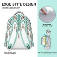 thumbnail image 5 of Vintage Bohemian Laptop Backpack - Tribal Print, 17" Computer Pocket | Large Capacity for Textbooks, Ideal for School & Commute, 5 of 6