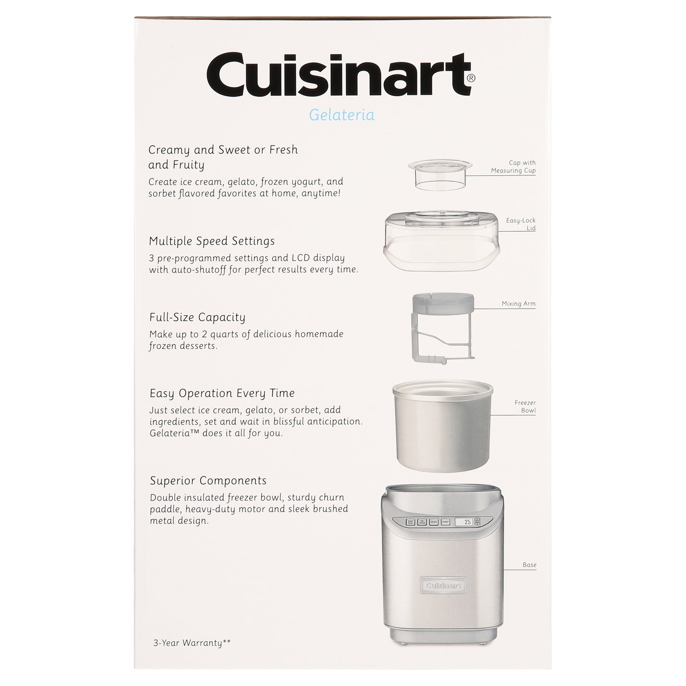 Cuisinart - Cool Creations Ice Cream Maker - White