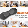 thumbnail image 2 of 3 in 1 Lumbar Pillow，Smooth Triple Fusion Electric Back Massager with Vibration & Heat for Bed,Chair, 2 of 7