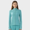 thumbnail image 5 of Ladies Elastic Zipper Running Yoga Sports Jacket, 5 of 16