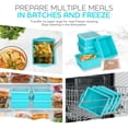 thumbnail image 7 of 2 Cup Silicone Freezer Trays with Lids, Leakproof, BPA-Free, Stackable, Microwave & Dishwasher Safe, Ideal for Soups, Sauces, Meal Prep, and Baking - 4 Pack, 7 of 7