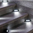 thumbnail image 6 of Solar Step Lights Outdoor Garden Stairs, Set of 6 Warm White Abs Solar Powered Led Lights with Auto On/off, Waterproof & Easy Llation for Pathway, Deck, Patio, Yard and Landscape Lighting, 6 of 9