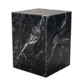 thumbnail image 2 of 20" Black Marble Square Block End Table, 2 of 5
