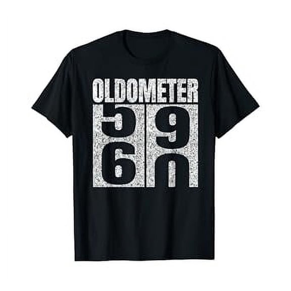 60th Birthday Oldometer 59-60 Vintage Funny Gifts Men Women T-Shirt
