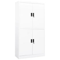vidaXL Filing Cabinet Storage Metal Cabinet with Shelves for Home Office Steel