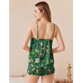 thumbnail image 6 of Ekouaer Silk Pajamas Set for Women Satin Camisole Sleepwear Lingerie V-Neck Cami Top and Shorts Pjs, 6 of 6