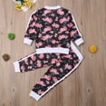 thumbnail image 4 of Fortune Ensemble de Survêtement pour Fille, Haut à Fleurs avec Fermeture Éclair et Pantalon, 2 Pcs, 2-7 Ans, 4 of 7