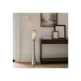 thumbnail image 3 of Elegant Glass Hurricane Candle Holder for Home Decor - Decorative Tall Pillar Candlestick Holder for Table Centerpieces - Stylish Living Room Decor, Entryway, and Hallway Accent - 43", Silver, 3 of 12