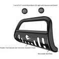 thumbnail image 2 of Black Horse Bull Bar Skid Plate Black Come with Pair of 5.3" Dia. LED Flood Lights With Black Trim Rings Compatible with 2006-2018 Toyota RAV4-BB093903A-SP-PLFB, 2 of 14