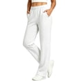 thumbnail image 2 of Caywon Women's Straight Leg Sweatpants High Waisted Lounge Pants with Pockets, Casual Elastic Waist Relaxed Fit Everyday Pants, 2 of 8