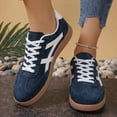 thumbnail image 5 of Plus Size Women's Spring Summer Breathable Leather Shoes Casual Hand Stitched Canvas Sneakers Pink 38, 5 of 6