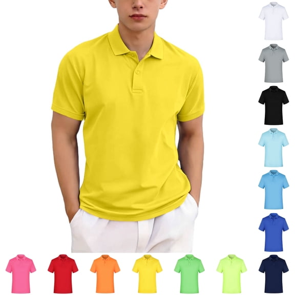 VIPOIN Kids Short Sleeve Shirt Collared Breathable Athletic Uniform Top Tee for Ages 3-12