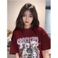 thumbnail image 5 of Streetwear Casual T Shirts for Women Stylish Vintage Y2k Tops Tee Women Graphic T Shirts Harajuku Korean Hip Hop Clothes Kawaii, 5 of 6