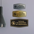 thumbnail image 3 of Fancy Seriously No Soliciting No Trespassing Sign (White) - Medium, 3 of 5