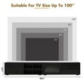 thumbnail image 3 of shunda K Modern TV Stand for TVs Up to 100", Entertainment Center, Media Console with Sliding Door & 2 Drawers and LED Light for Living Room, Bedroom, Black, 3 of 8