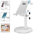thumbnail image 1 of Soporte ajustable para tableta/teléfono, soporte telescópico ajustable para iPad, soporte universal de aluminio multiángulo compatible con iPhone, teléfono celular inteligente/tableta/iPad (4-13, 1 of 6