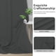 thumbnail image 5 of Cortinas opacas, fáciles de usar, con aislamiento térmico, gris oscuro, 42 x 63 cm, 5 of 8