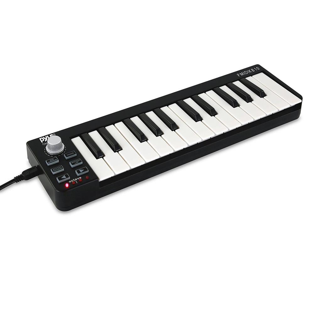 Pyle PMIDIKB10 Compact MIDI Keyboard USB Digital Piano Controller