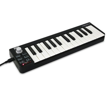 Pyle PMIDIKB10 - Compact MIDI Keyboard - USB Digital Piano