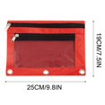 thumbnail image 4 of COM1950s 3 Ring Binder, Pencil Pouch for 3 Ring Binder, Pencil Pouch 3 Ring Zipper Pencil Pouches Case Binder Cosmetic Bag, Zipper Pencil Pouches, Clear Pencil Pouch, Pencil Bags with Zipper, 4 of 7