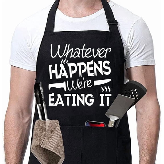 Moderong Funny Grill Aprons For Men, Dad, Husband, Him - Aprons For Men With Pockets,Father''s Day Gifts – BBQ Cooking Chef Apron