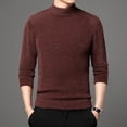 thumbnail image 4 of cfhntfmh Mens Pullover Sweaters Wool Slim Long Sleeve Knitted Sweaters Fall Winter Warm Mock Neck Thermal Shirts, 4 of 4