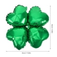 thumbnail image 3 of ColoMX 50 piezas encantador corazón forma trébol de cuatro hojas globos decoración globo fiesta para boda cumpleaños festival (verde), 3 of 7