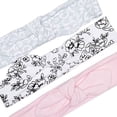 thumbnail image 2 of Hudson Baby Infant Girl Cotton Headband & Scratch Mitten Set, Toile, 6-Piece, 2 of 4