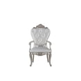 thumbnail image 2 of Homeroots Wood, Upholstered (Seat) 42" X 25" X 25" Wood And Upholstered (Seat) Arm Chair (Set-2), Cream Fabric & Antique White, 2 of 3