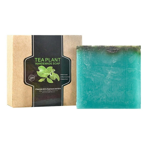 HHBEAUTY Tea Plant Soap – Natural Defense Tea Tree Oil Soap Bar for Face & Body – Hand Crafted Using Plant-Based Ingredients – Deeply Cleansing, Hydrating Cleanser for Calm, Fresh Skin