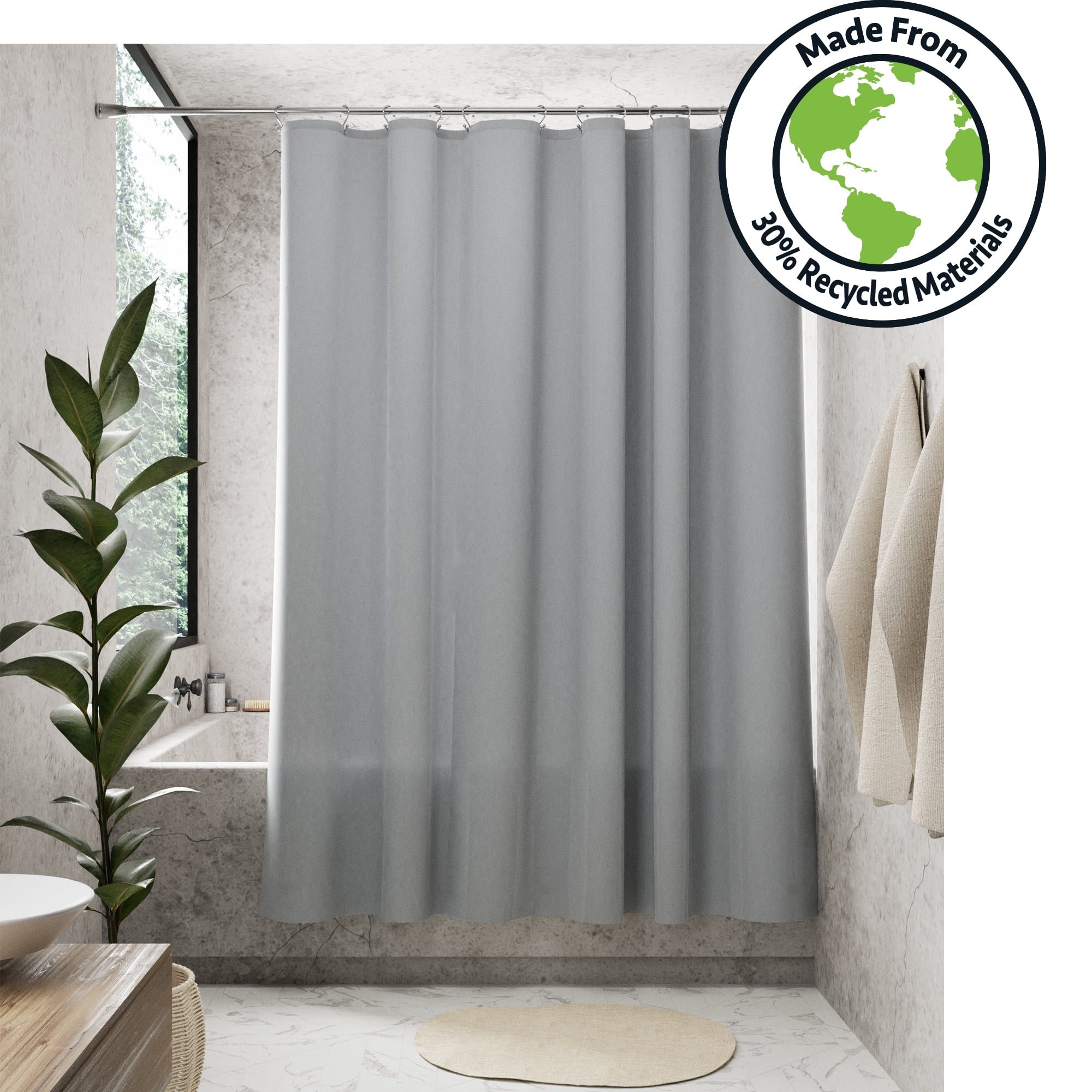 Waterproof Peva Shower Liner, What Material Is Shower Curtains Made Of