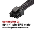 thumbnail image 2 of Eps Atx Cpu Cable de extensión de 8 pines a 8 (4+4) pines para placa base, 80 cm Afortunado Sencillez, 2 of 4