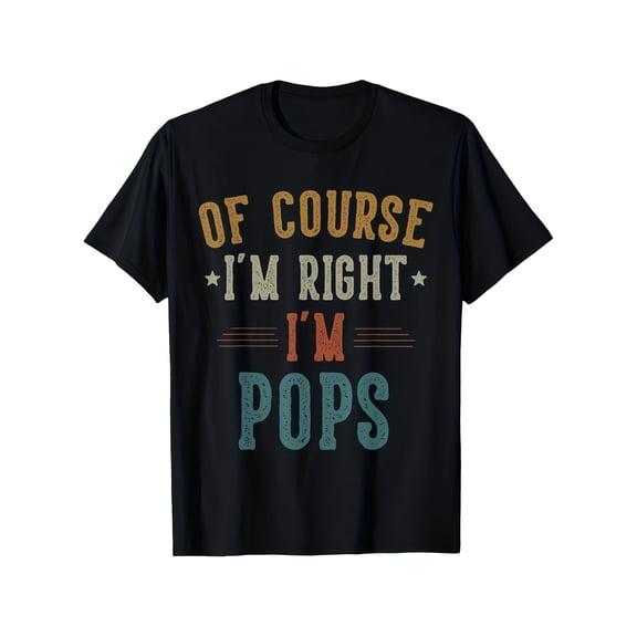 Men's Retro Vintage Pops Funny Graphic T-Shirt