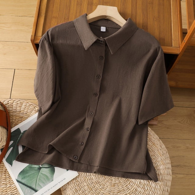 Blouses pour Femmes, Chemise Ample à Col Rond Imprimé avec Haut à Manches Longues