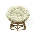thumbnail image 2 of Kids Papasan Wicker Rattan Chair Natural Handmade with Cream Cushion, Colonial Color, 2 of 6