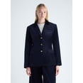 thumbnail image 2 of Free Assembly Women's and Women's Plus High Break Velvet Blazer, Sizes XS-4X, 2 of 6