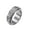 Silver, variant on Men Women's Stainless Steel Retro Ring Chinese National Tide Taoist 9 Character Mantra Silver Size 9